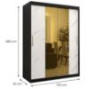Spintelė Platinum T1 150 juodas marmuras/baltas paveikslėlis