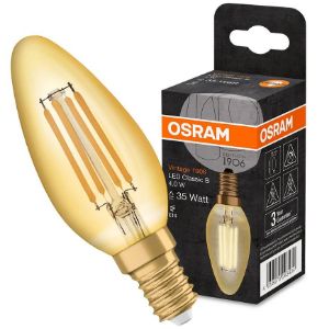 Paveikslėlis OSRAM LED lemputė B35 E14 4W 2400K