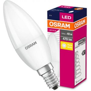 Paveikslėlis OSRAM LED FR žvakė E14 4,9W 40W 470LM 827