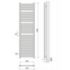 Łezka ŁP 29/40 vonios kambario radiatorius baltos spalvos 1580x440 paveikslėlis