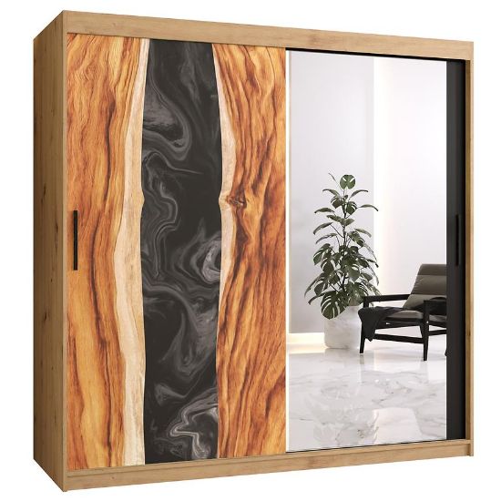 Spinta Resin II 180 Ąžuolas Artisan/veidrodis paveikslėlis