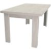 Didelis sulankstomas stalas Kora 160/200x90cm kraftas baltas paveikslėlis