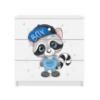 Vaikiška komoda Babydreams White - Raccoon paveikslėlis