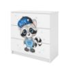 Vaikiška komoda Babydreams White - Raccoon paveikslėlis