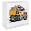 Vaikiška komoda Babydreams White - Truck paveikslėlis