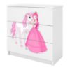 Vaikiška komoda Babydreams White - Princess 2 paveikslėlis