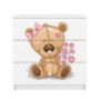 Vaikiška komoda Babydreams White - Teddy Bear Flowers paveikslėlis