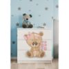 Vaikiška komoda Babydreams White - Teddy Bear Flowers paveikslėlis