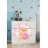 Vaikiška komoda Babydreams White - Teddy Bear Butterfly paveikslėlis