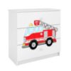 Vaikiška komoda Babydreams White - Fire brigade paveikslėlis