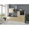 Virtuvė Lara 280 Mdf Cappucino Gloss be stalviršio paveikslėlis