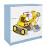 Vaikiška komoda Babydreams Mėlyna - Excavator paveikslėlis