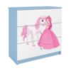 Babydreams Vaikiška komoda Blue - Princess 2 paveikslėlis