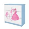 Babydreams Vaikiška komoda Blue - Princess 2 paveikslėlis