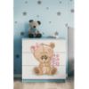 Vaikiška komoda Babydreams Blue - Teddy Bear Flowers paveikslėlis