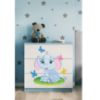 Babydreams vaikiška komoda Mėlyna - Dramblys paveikslėlis