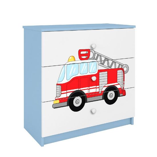 Vaikiška komoda Babydreams Mėlyna - Fire brigade paveikslėlis