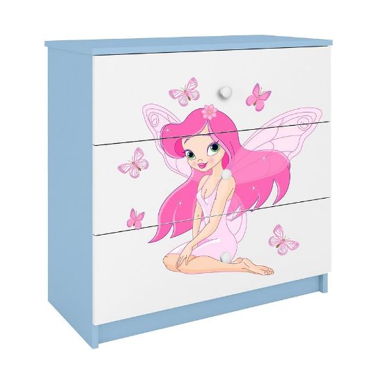 Babydreams Vaikiška komoda Mėlyna - Fairy 1 paveikslėlis