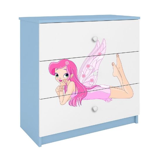 Babydreams Vaikiška komoda Mėlyna - Fairy 2 paveikslėlis