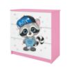 Vaikiška komoda Babydreams Pink - Raccoon paveikslėlis