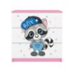 Vaikiška komoda Babydreams Pink - Raccoon paveikslėlis