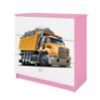 Vaikiška komoda Babydreams Pink - Truck paveikslėlis