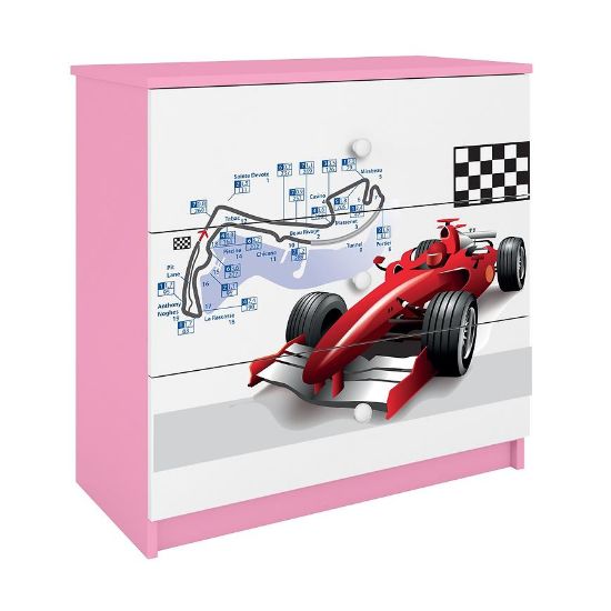 Vaikiška komoda Babydreams Pink - Formula paveikslėlis