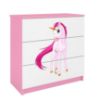Vaikiška komoda Babydreams Pink - Vienaragis paveikslėlis