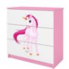 Vaikiška komoda Babydreams Pink - Vienaragis paveikslėlis