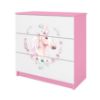 Vaikiška komoda Babydreams Pink - Konik paveikslėlis