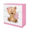 Vaikiška komoda Babydreams Pink - Teddy Bear Flowers paveikslėlis