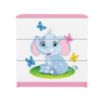 Vaikiška komoda Babydreams Pink Elephant paveikslėlis