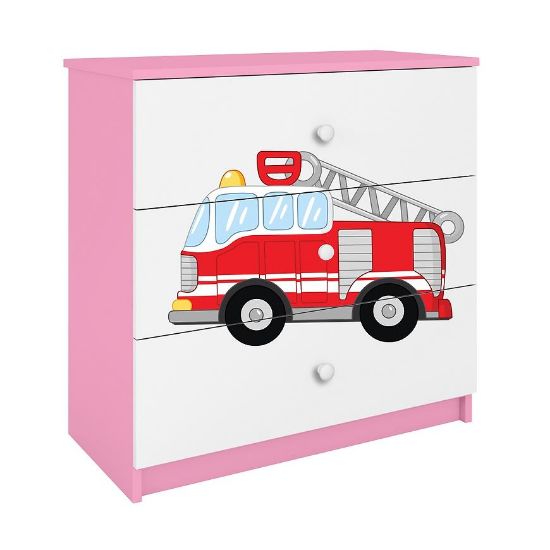 Vaikiška komoda Babydreams Pink - Fire Brigade paveikslėlis