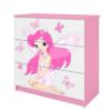 Vaikiška komoda Babydreams Pink - Fairy 1 paveikslėlis