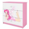 Vaikiška komoda Babydreams Pink - Fairy 2 paveikslėlis