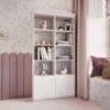 Babydreams Dviguba knygų spinta balta paveikslėlis