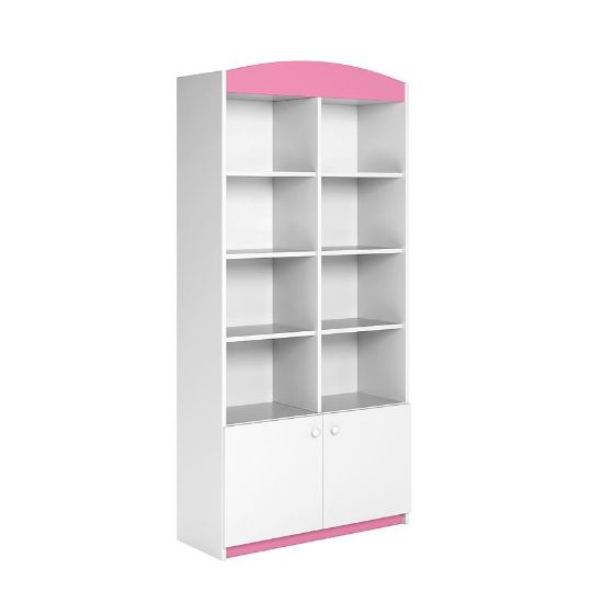 Babydreams Dviguba knygų spinta Pink paveikslėlis