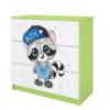 Vaikiška komoda Babydreams Green - Raccoon paveikslėlis