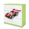 Vaikiška komoda Babydreams Green - Auto paveikslėlis