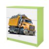 Vaikiška komoda Babydreams Green - Truck paveikslėlis