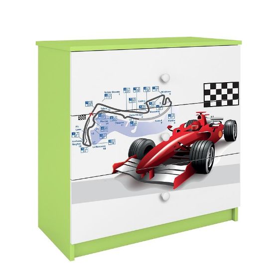 Vaikiška komoda Babydreams Žalia - Formula paveikslėlis