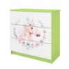 Vaikiška komoda Babydreams Green - Horse paveikslėlis