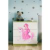 Vaikiška komoda Babydreams Žalia - Princess 1 paveikslėlis