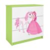 Vaikiška komoda Babydreams Green - Princess 2 paveikslėlis
