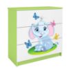 Vaikiška komoda Babydreams Green - Elephant paveikslėlis