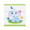 Vaikiška komoda Babydreams Green - Elephant paveikslėlis