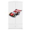 Drabužių spinta Babydreams White - Auto paveikslėlis