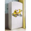 Baltos spalvos spinta Babydreams - Excavator paveikslėlis