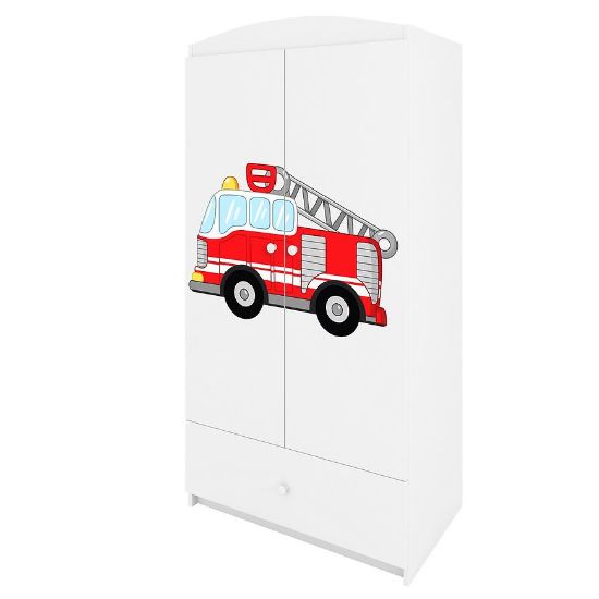 Drabužių spinta Babydreams White - Fire Brigade paveikslėlis