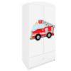 Drabužių spinta Babydreams White - Fire Brigade paveikslėlis